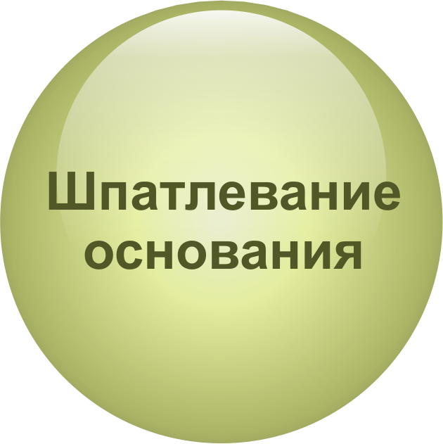 Шпатлёвка и выравнивание основания