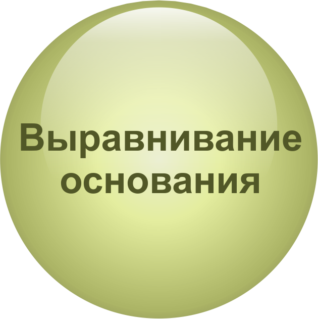 Нивелирование и выравнивание основания